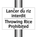 Lancer du riz interdit - Throwing Rice Prohibited