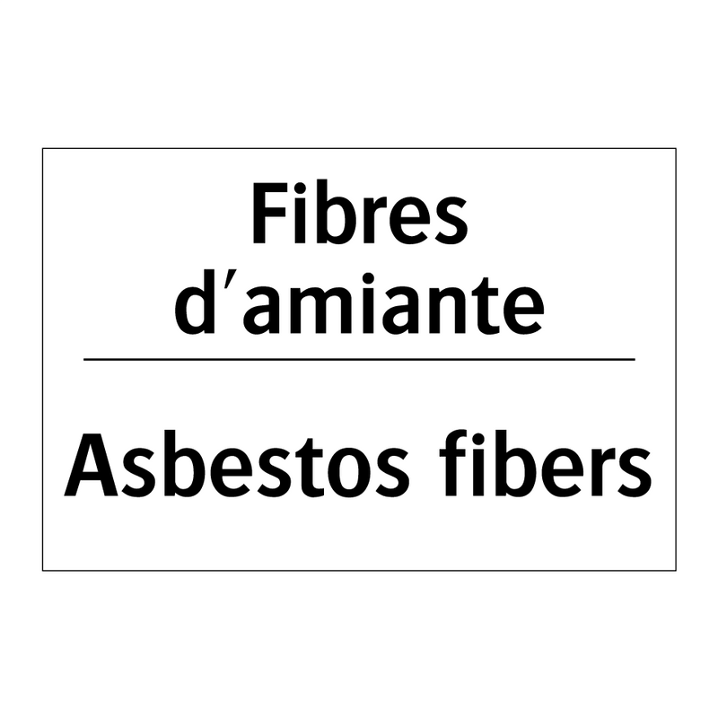 Fibres d'amiante - Asbestos fibers