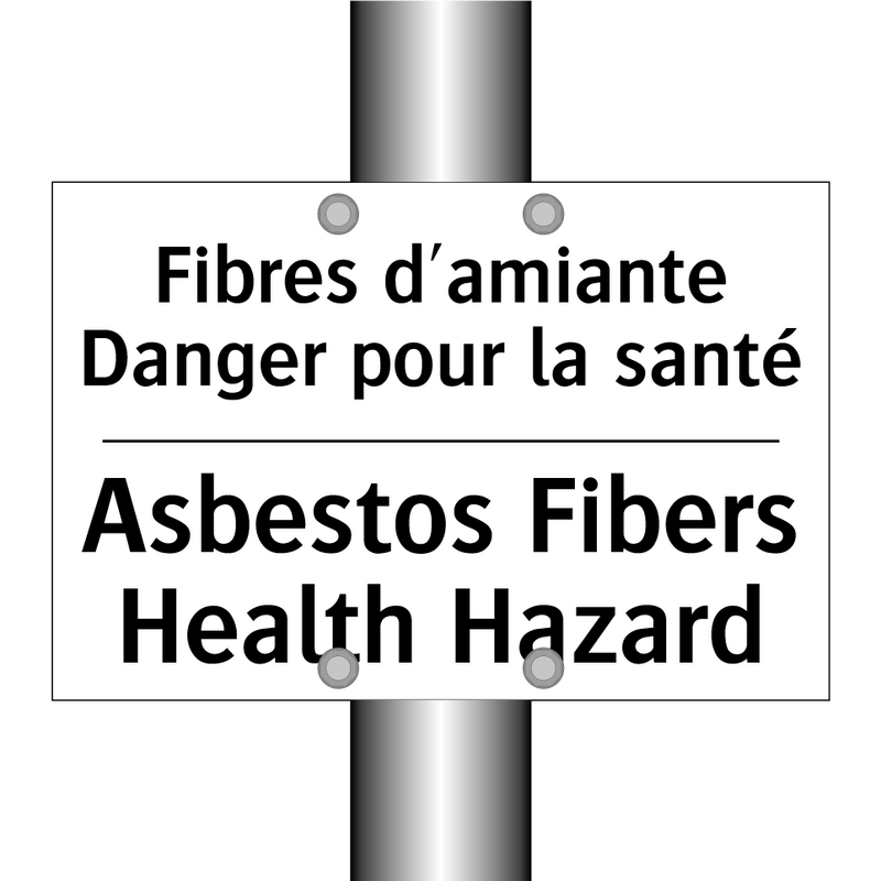 Fibres d'amiante Danger pour la  /.../ - Asbestos Fibers Health Hazard