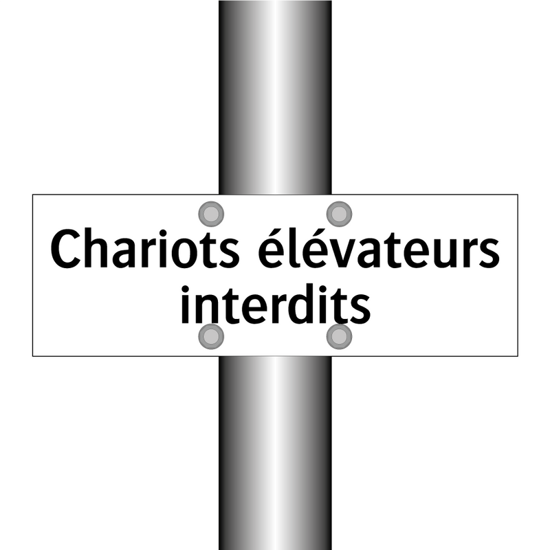 Chariots élévateurs interdits