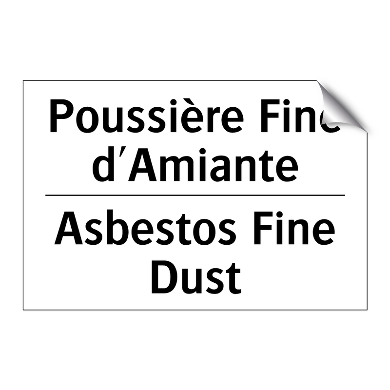 Poussière Fine d'Amiante - Asbestos Fine Dust
