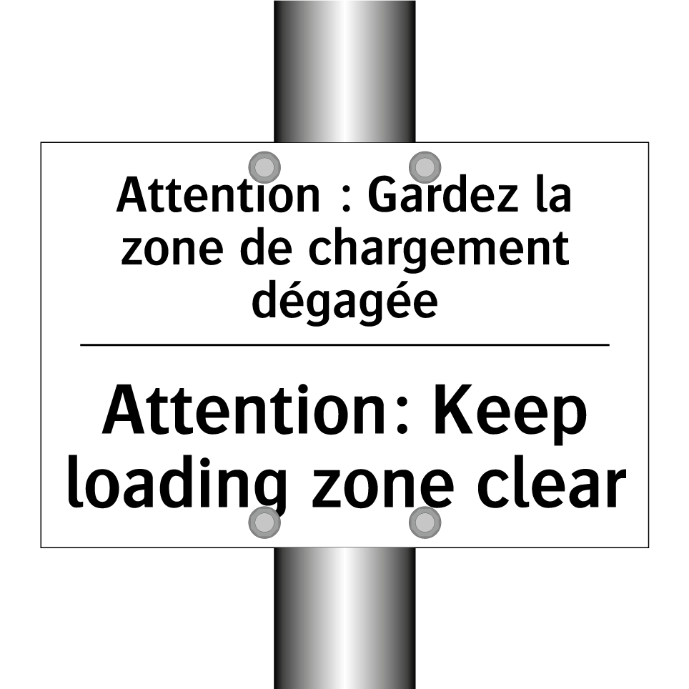 Attention : Gardez la zone de  /.../ - Attention: Keep loading zone clear /.../