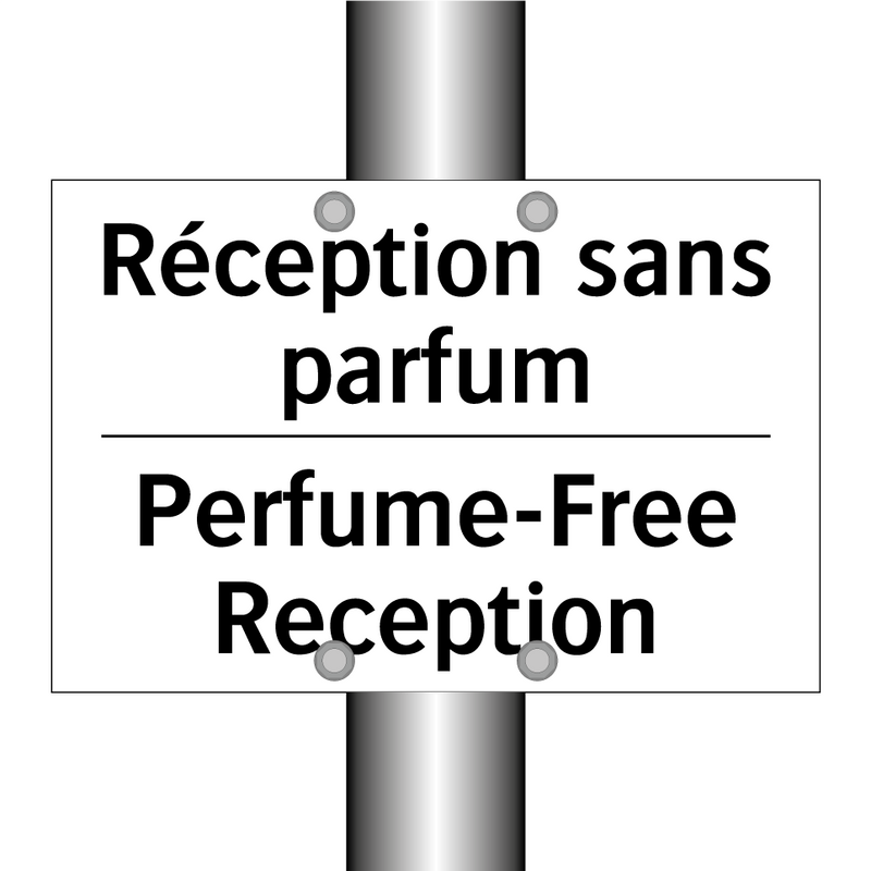 Réception sans parfum - Perfume-Free Reception