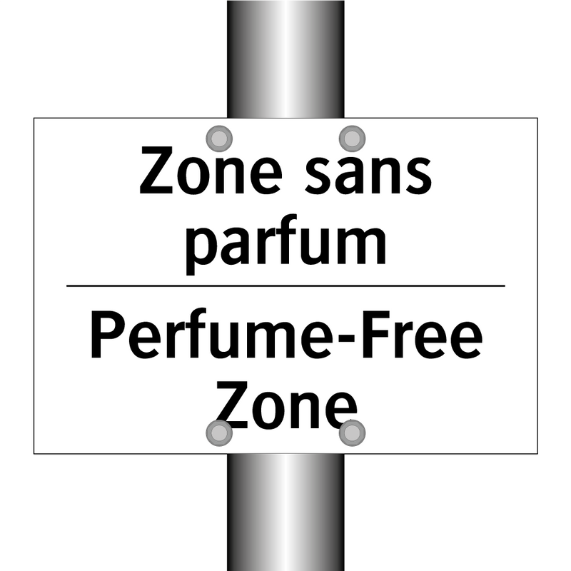 Zone sans parfum - Perfume-Free Zone