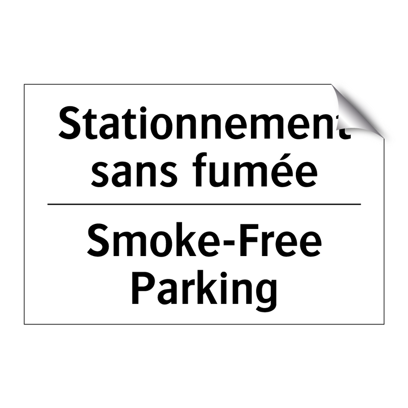 Stationnement sans fumée - Smoke-Free Parking