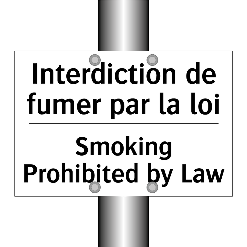 Interdiction de fumer par la loi /.../ - Smoking Prohibited by Law