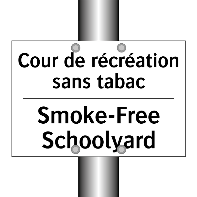 Cour de récréation sans tabac - Smoke-Free Schoolyard