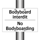 Bodyboard interdit - No Bodyboarding