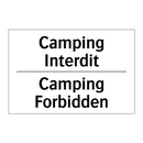 Camping Interdit - Camping Forbidden