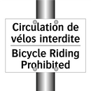 Circulation de vélos interdite - Bicycle Riding Prohibited