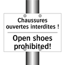 Chaussures ouvertes interdites  /.../ - Open shoes prohibited!