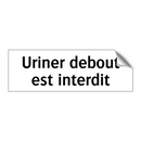 Uriner debout est interdit
