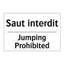Saut interdit - Jumping Prohibited