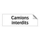 Camions interdits