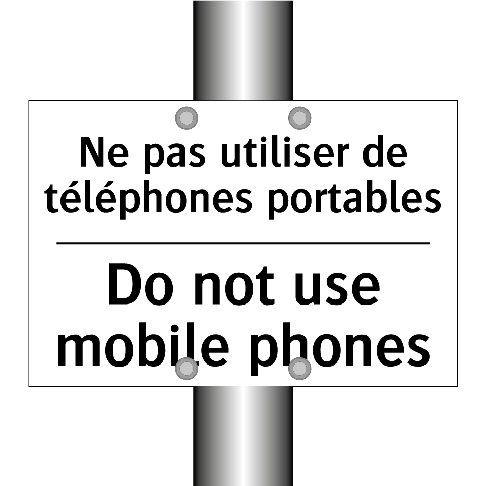 Ne pas utiliser de téléphones  /.../ - Do not use mobile phones