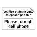 Veuillez éteindre votre téléphone  /.../ - Please turn off cell phone