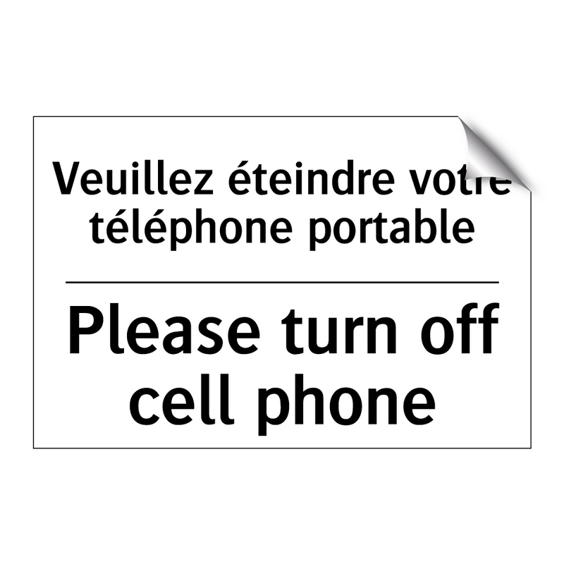 Veuillez éteindre votre téléphone  /.../ - Please turn off cell phone