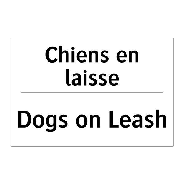 Chiens en laisse - Dogs on Leash