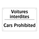 Voitures interdites - Cars Prohibited
