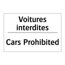 Voitures interdites - Cars Prohibited