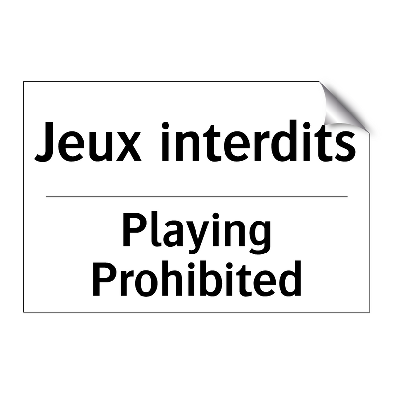 Jeux interdits - Playing Prohibited
