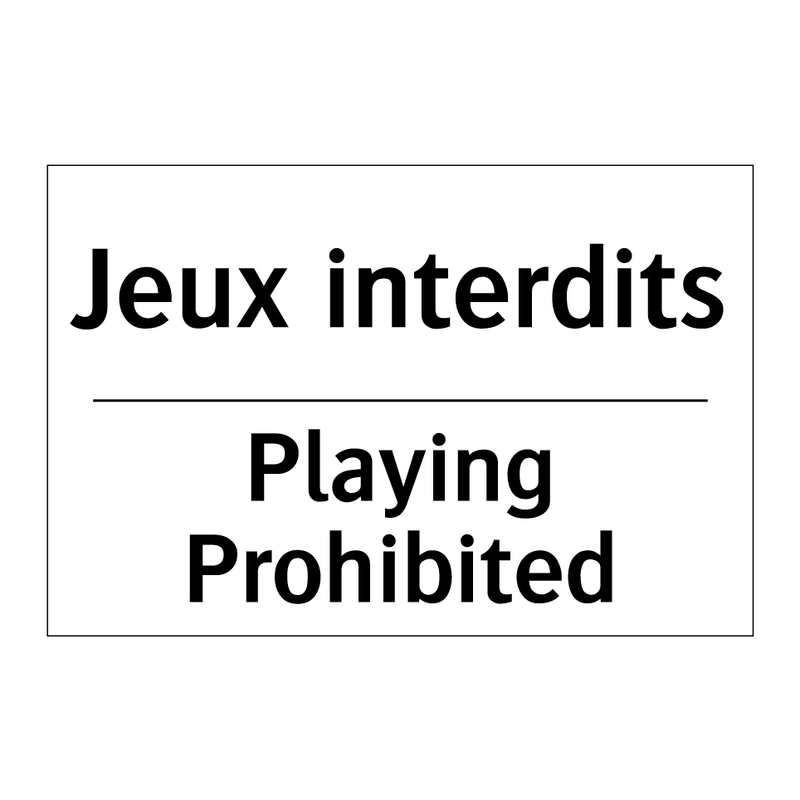 Jeux interdits - Playing Prohibited