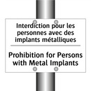 Interdiction pour les personnes  /.../ - Prohibition for Persons with Metal  /.../