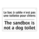 Le bac à sable n'est pas une toilette  /.../ - The sandbox is not a dog toilet /.../