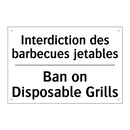 Interdiction des barbecues jetables /.../ - Ban on Disposable Grills
