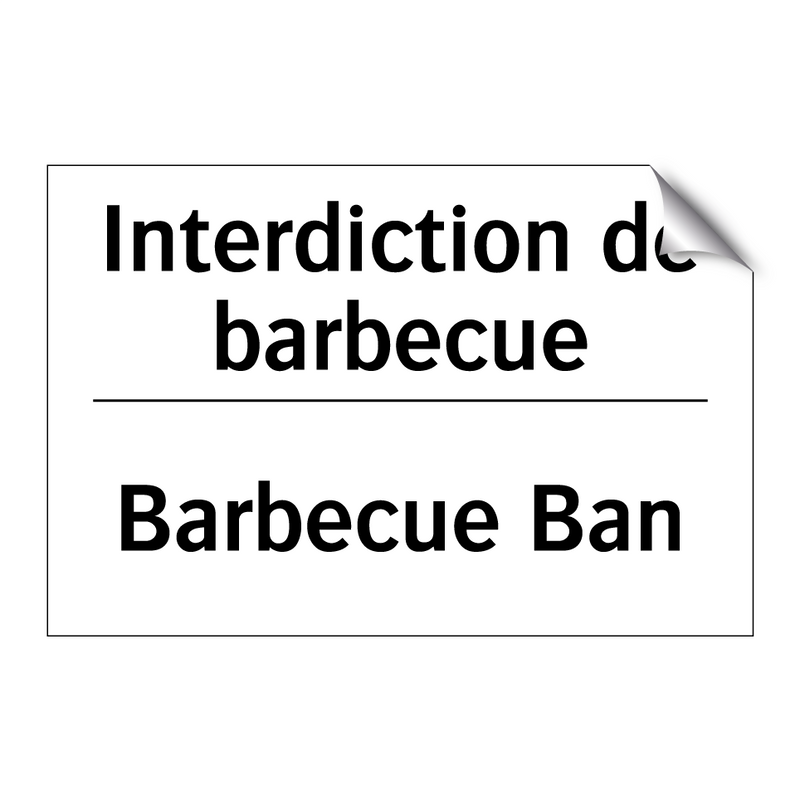 Interdiction de barbecue - Barbecue Ban