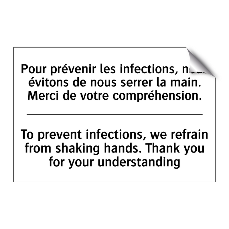 Pour prévenir les infections,  /.../ - To prevent infections, we refrain  /.../