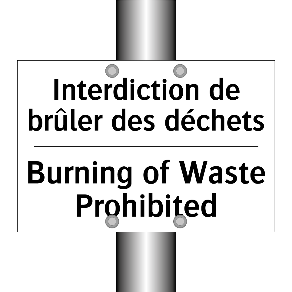 Interdiction de brûler des déchets /.../ - Burning of Waste Prohibited