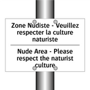 Zone Nudiste - Veuillez respecter  /.../ - Nude Area - Please respect the  /.../