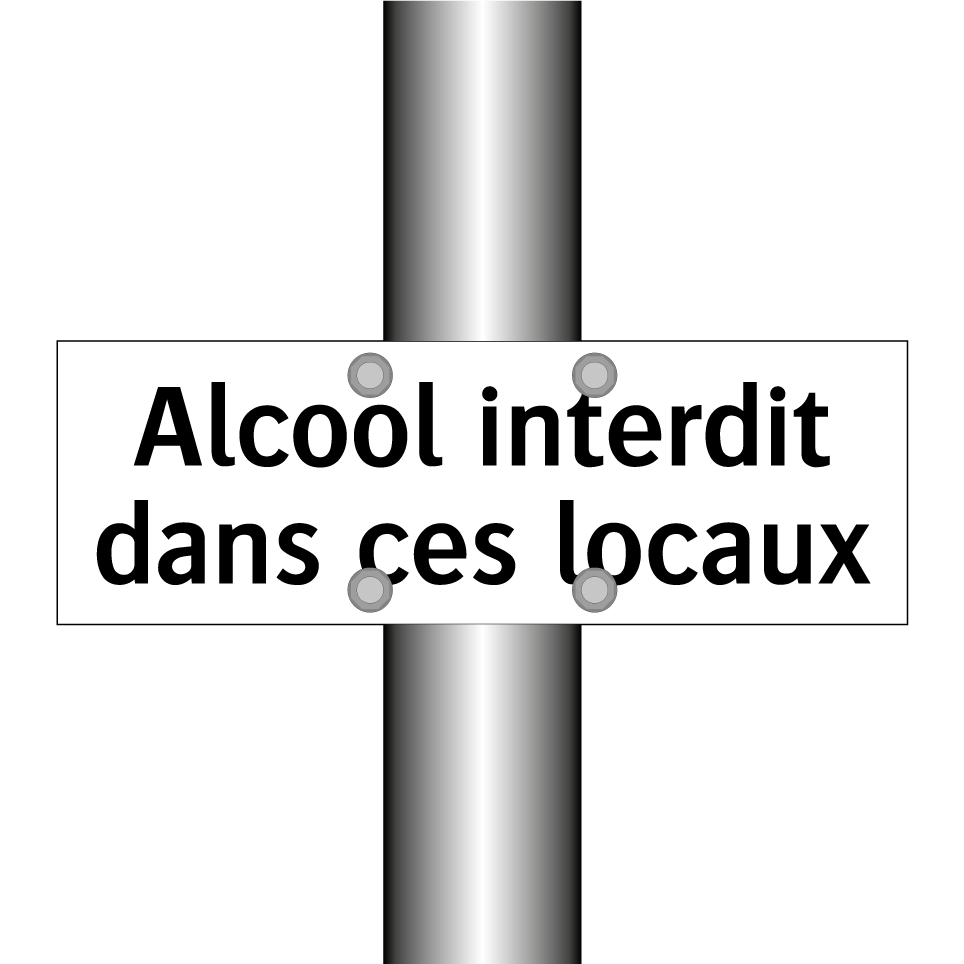 Alcool interdit dans ces locaux