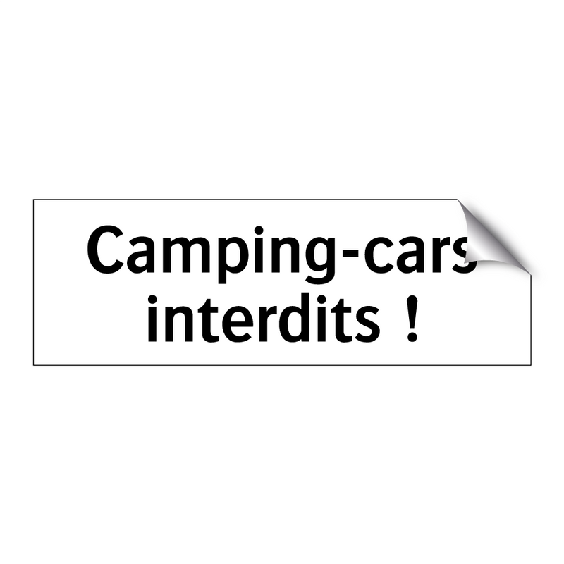 Camping-cars interdits !