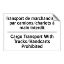 Transport de marchandises par  /.../ - Cargo Transport With Trucks/Handcarts  /.../