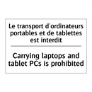 Le transport d'ordinateurs portables  /.../ - Carrying laptops and tablet PCs  /.../