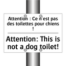 Attention : Ce n'est pas des toilettes  /.../ - Attention: This is not a dog toilet! /.../