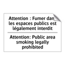 Attention : Fumer dans les espaces  /.../ - Attention: Public area smoking  /.../