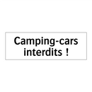 Camping-cars interdits !