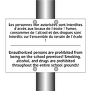 Les personnes non autorisées sont  /.../ - Unauthorized persons are prohibited  /.../