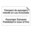 Transport de passagers interdit  /.../ - Passenger Transport Prohibited  /.../
