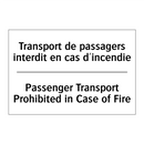 Transport de passagers interdit  /.../ - Passenger Transport Prohibited  /.../