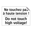 Ne touchez pas à haute tension  /.../ - Do not touch high voltage!