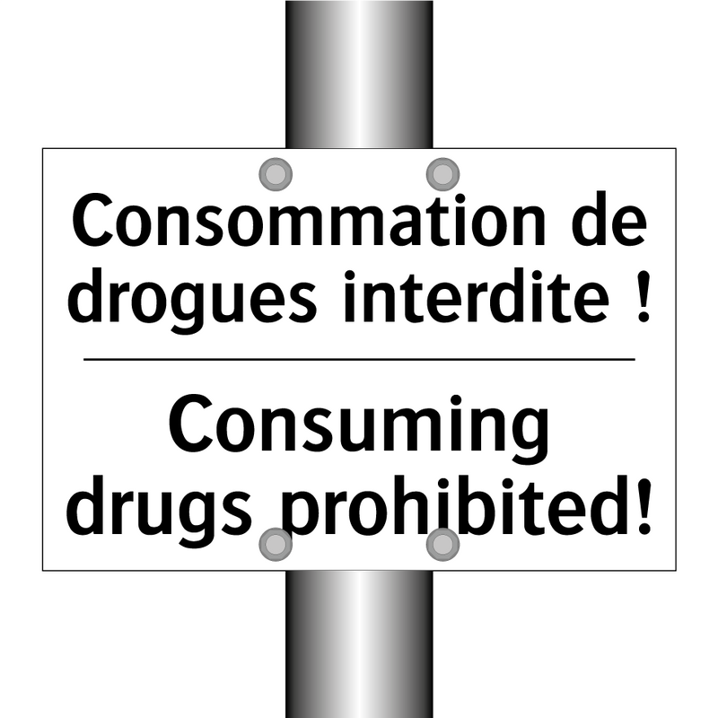 Consommation de drogues interdite  /.../ - Consuming drugs prohibited!