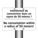 Interdiction de consommer dans  /.../ - No consumption within a radius  /.../