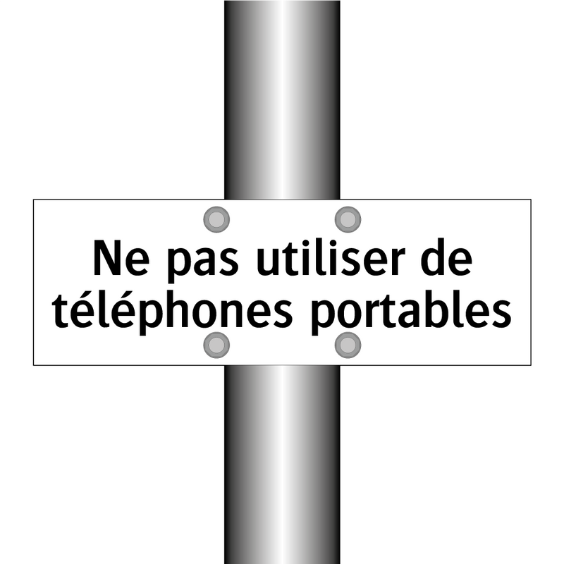 Ne pas utiliser de téléphones portables