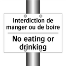 Interdiction de manger ou de boire /.../ - No eating or drinking
