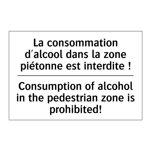 La consommation d'alcool dans  /.../ - Consumption of alcohol in the  /.../