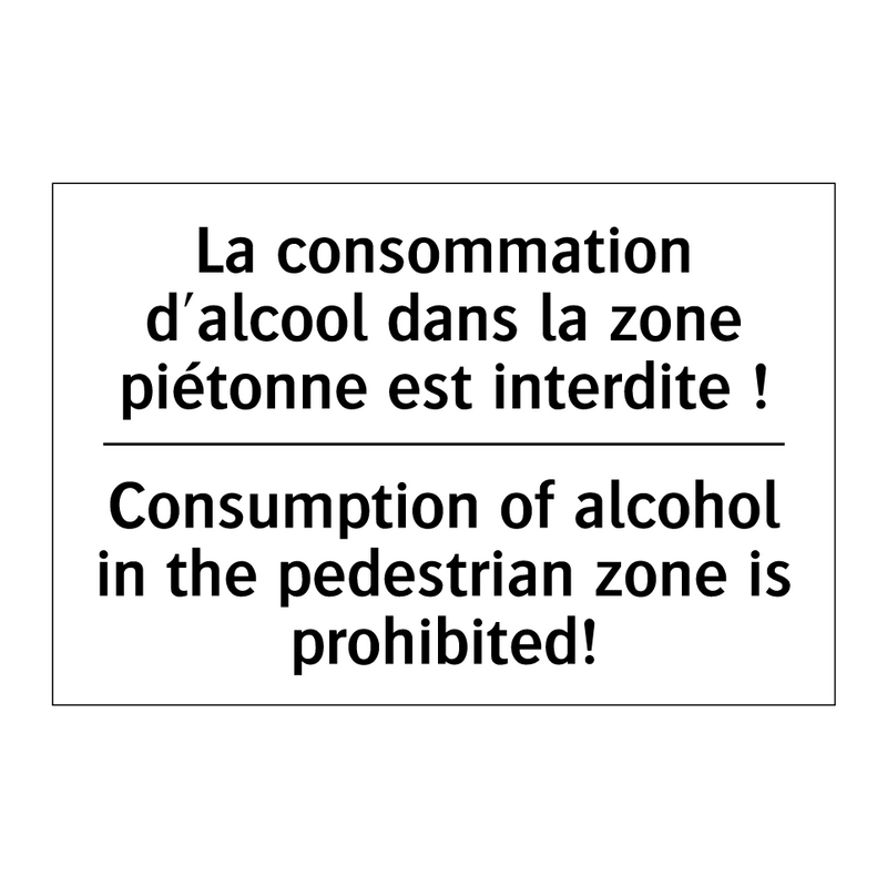 La consommation d'alcool dans  /.../ - Consumption of alcohol in the  /.../